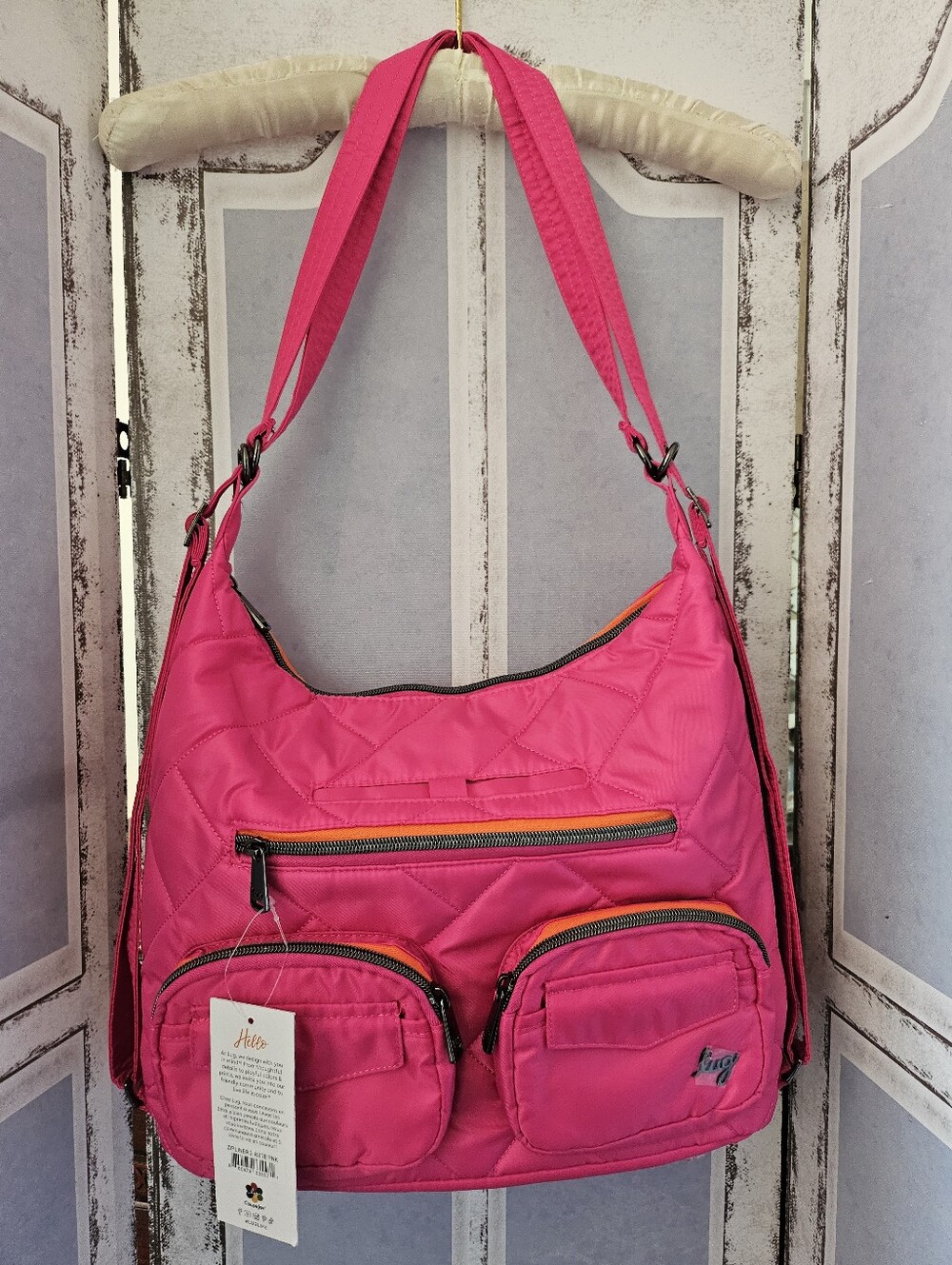 NWT Lug Slouchy Hobo Tote Converts Into Backpack Or Crossbody, Sold Out Color